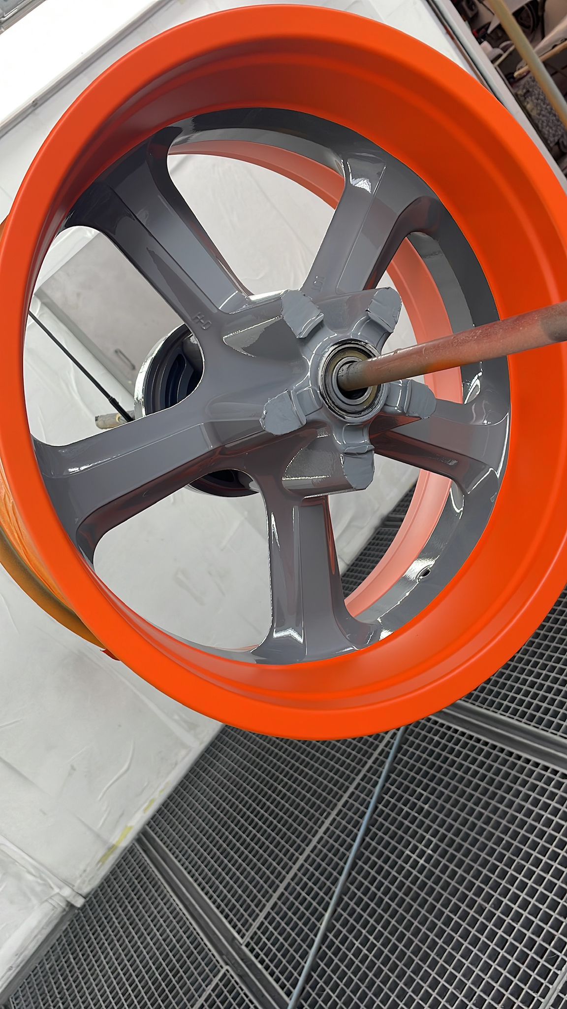 Motorradfelge · Custom Orange